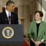 President Obama and Elena Kagan discuss her nomination at the White House. Photo-AP