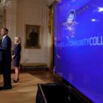 Obama spoke to more than 100 community college officials at the White House.
